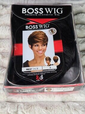 NWT Bobbi Boss M617 Tacie Pixie Wig Color 2 Natural Dark Brown